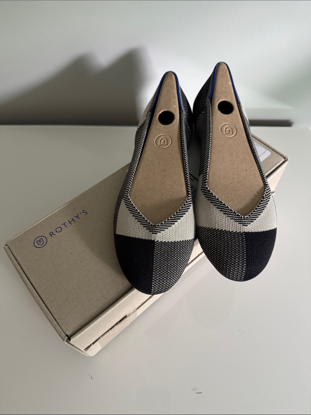 Rothy’s captoe black flats